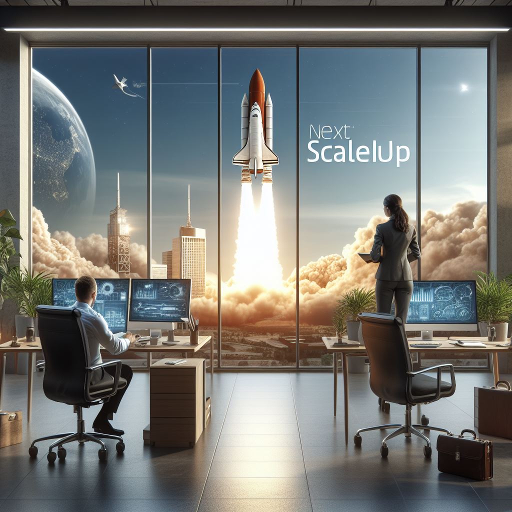 Imagen generada con IA sobre empresa y crecimiento